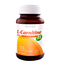 00205: Vistra L-Carnitine Plus 3L 500mg 30 เม็ด